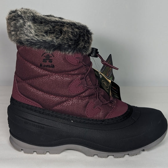 NEW Kamik Momentum L2 Woman Winter Boot Snow Waterproof -40 degrees 9 burgundy