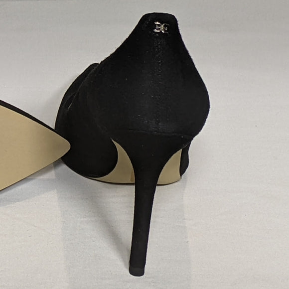 NEW Sam Edelman Hazel Black Suede High Heels Stiletto Sz 5.5