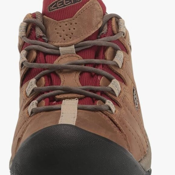 NEW Keen Womens Targhee 2 Low Height Waterproof Hiking Shoe Sz 7 Safari merlot
