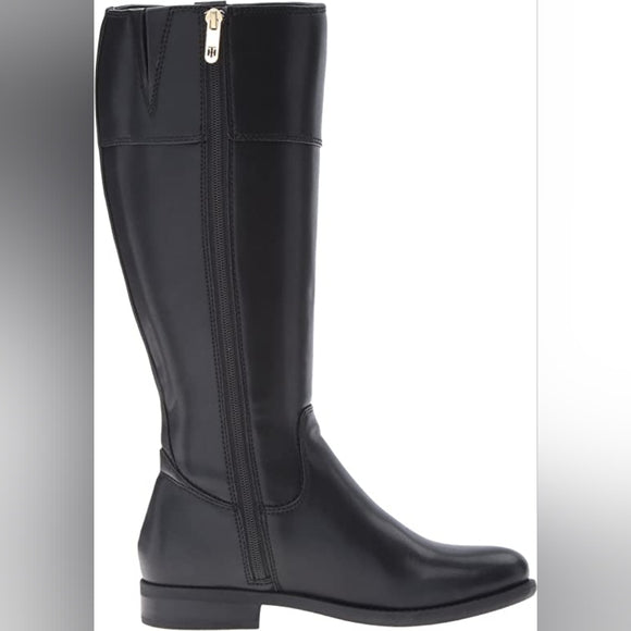 NEW Tommy Hilfiger Womens Shano Equestrian Boot Sz 6.5 black