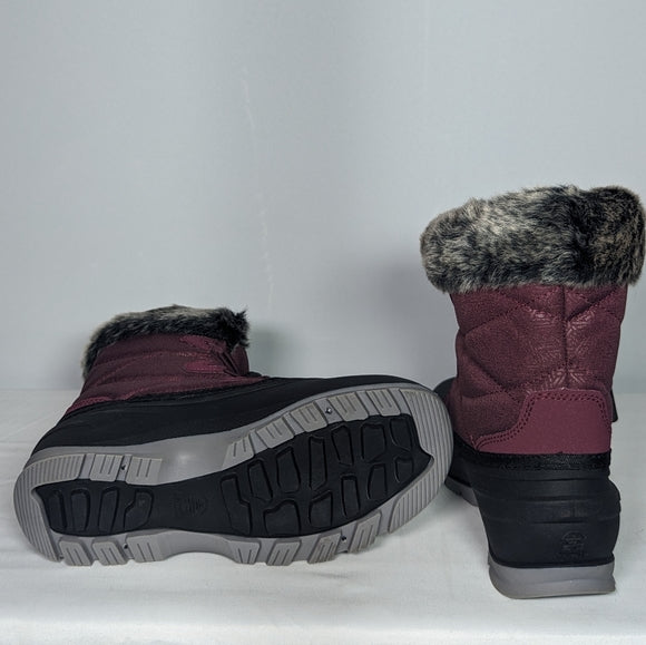 NEW Kamik Momentum L2 Woman Winter Boot Snow Waterproof -40 degrees 9 burgundy