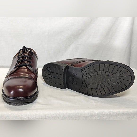 NEW Dockers Men's Gordon Oxfords Leather Cordovan Sz 13 Wide