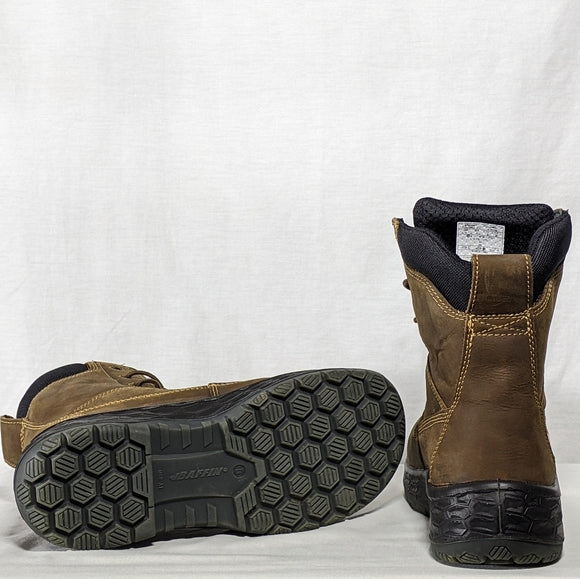 NEW Baffin Men's Barton Leather Safety Boot Brown Sz 10