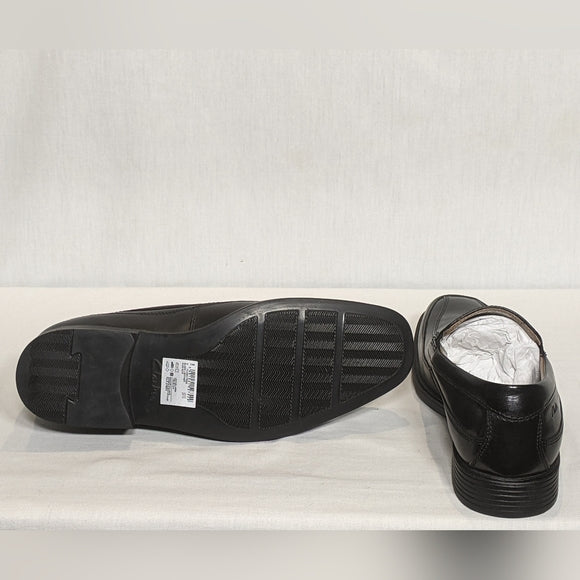 NEW Clarks Mens Oxfords Leather Loafers Sz 7 black