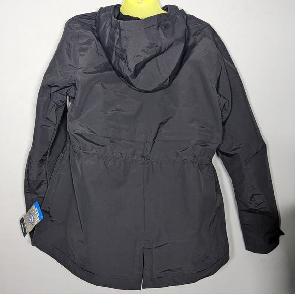 NEW Columbia Womens Hadley Trail Outdoor Omni Tech Waterproof Jacket Sz Large bk