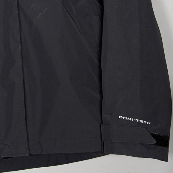 NEW Columbia Womens Hadley Trail Outdoor Omni Tech Waterproof Jacket Sz Large bk