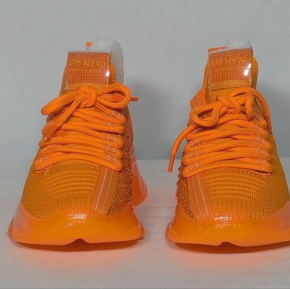 NEW Steve Madden Womens Maxima Sneaker Sz 6 orange