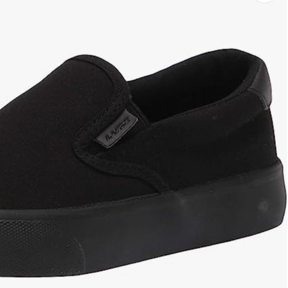 NEW Lugz Womens Clipper Canvas Sneaker Sz 6.5 black