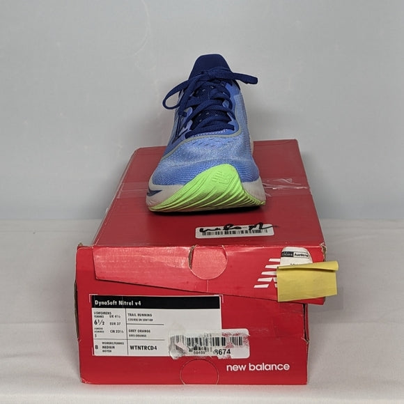 NEW New Balance Womens FuelCell Propel v4 Trail Running Shoe Sz 6.5 blue/orange