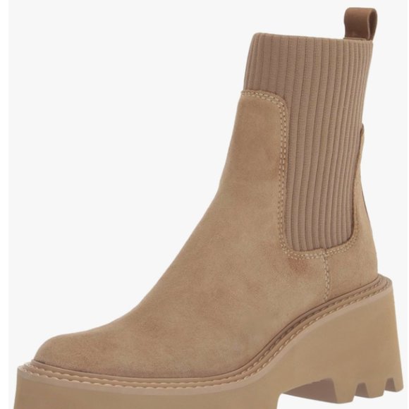 NEW Dolce Vita womens Hoven H2o Fashion Boot mushroom suede Sz 9