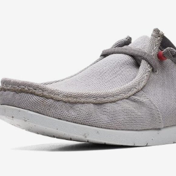 NEW Clarks Mens Shacrelite Moc Oxford grey Sz 8.5 wide