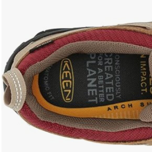 NEW Keen Womens Targhee 2 Low Height Waterproof Hiking Shoe Sz 7 Safari merlot
