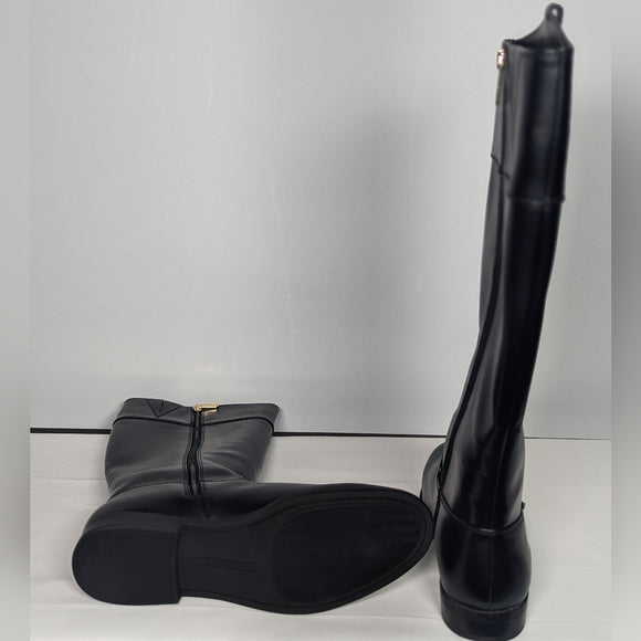 NEW Tommy Hilfiger Womens SHYENNE Equestrian Boot black sz 10