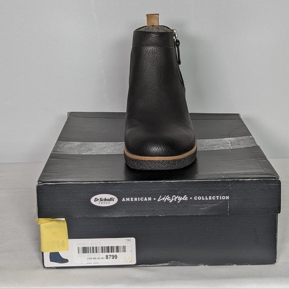 NEW Dr. Scholl's Womens Bianca Ankle Boot Sz 6.5 black