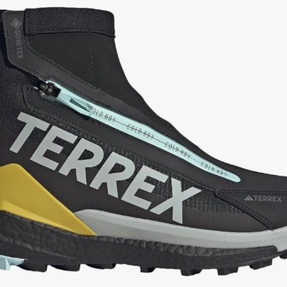 NEW adidas Mens Terrex Free Hiker 2 C.RDY Hiking Shoes Sz 8.5 black/yellow