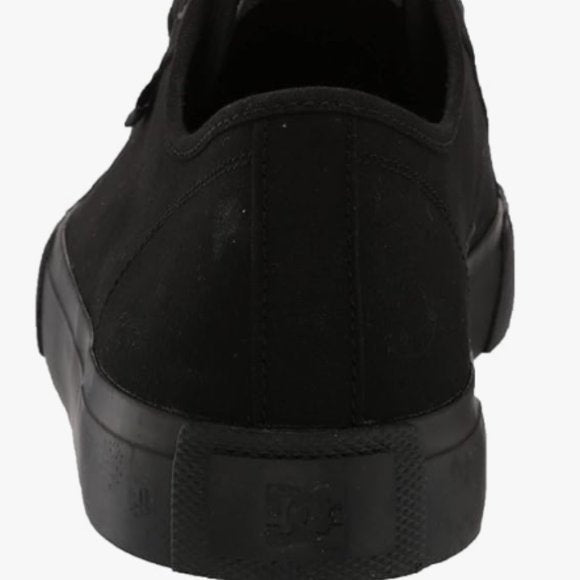 NEW DC Mens Manual Low Top Vegan Friendly Casual Skate Shoe Sz 9 black