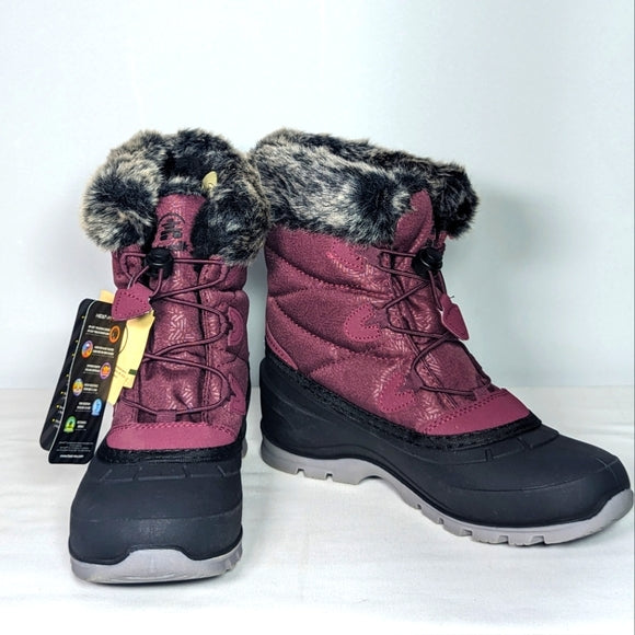 NEW Kamik Momentum L2 Woman Winter Boot Snow Waterproof -40 degrees 9 burgundy