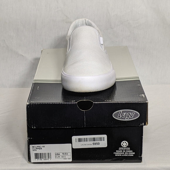 NEW Lugz Mens Clipper Fashion Comfy Sneaker - Size 10.5 white