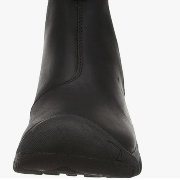 NEW Keen Womens Leather Greta Chelsea Mid Height Waterproof Snow Boot Sz 6 black