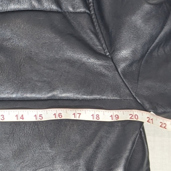 NEW Urban Heritage Mens Leather Bomber Jacket Sz small black