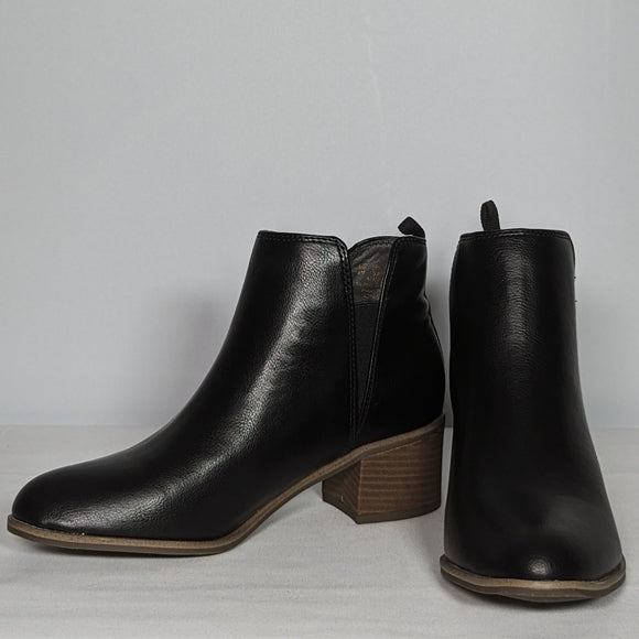 NEW Dr. Scholl's Shoes Womens Teammate Ankle Boot Sz 8 black