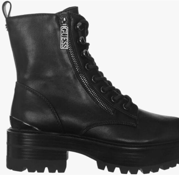 NEW Guess Womens Fearne Combat Boot Sz 9 black