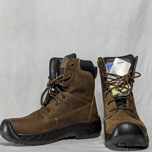 NEW Baffin Men's Barton Leather Safety Boot Brown Sz 10