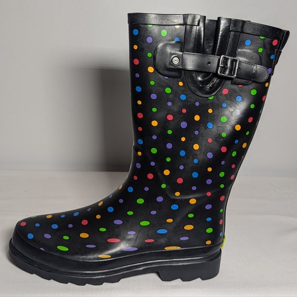 NEW Western Chief Womens Printed Tall Rain Boot Sz 8
