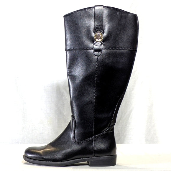NEW Tommy Hilfiger Womens Shano Equestrian Boot Sz 6.5 black