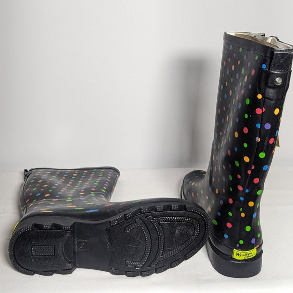 NEW Western Chief Womens Printed Tall Rain Boot Sz 8