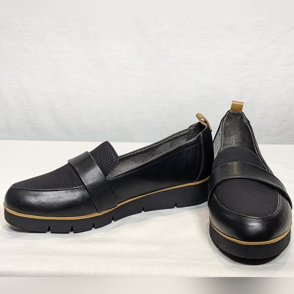 NEW Dr. Scholl's Shoes Womens Webster Loafer Black Sz 8