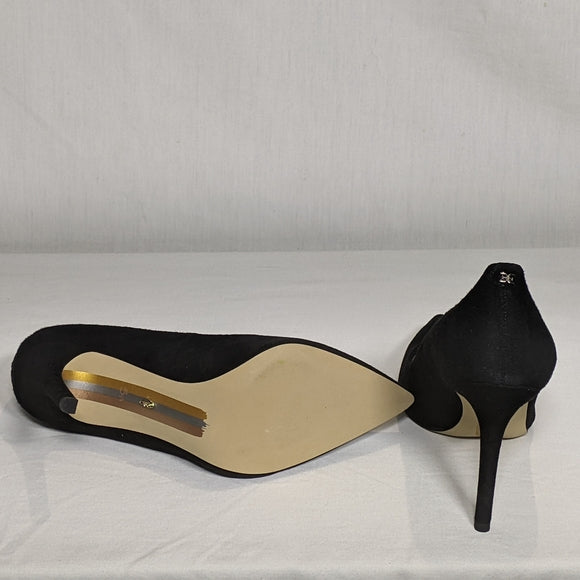 NEW Sam Edelman Hazel Black Suede High Heels Stiletto Sz 5.5