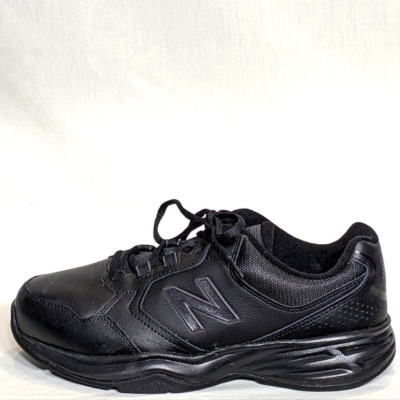 NEW New Balance 411 wide Leather Walking Comfort Shoe 10 black