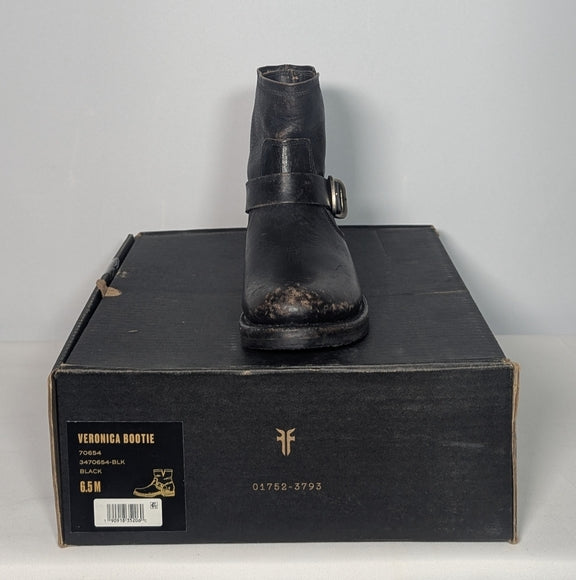 NEW Frye Womens Leather Distressed Veronica Bootie brown Sz 6.5