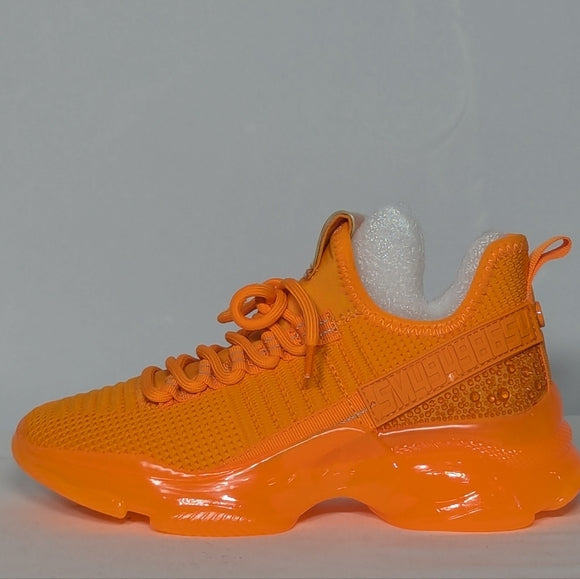 NEW Steve Madden Womens Maxima Sneaker Sz 6 orange