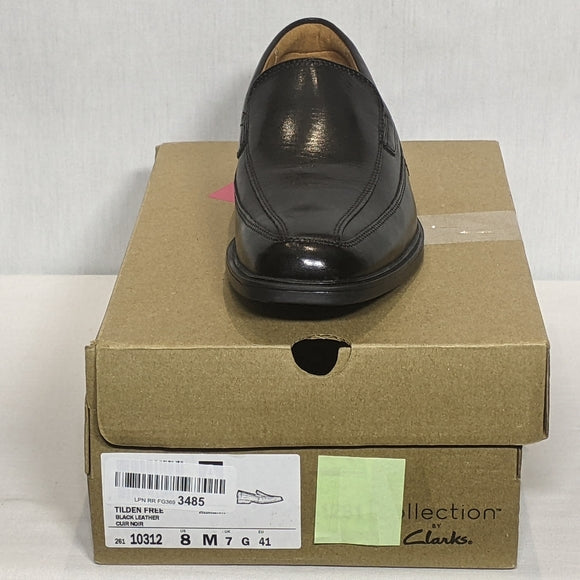 NEW Clarks Mens Oxfords Leather Loafers Sz 7 black