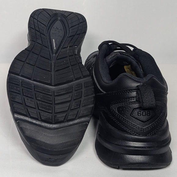 NEW New Balance Mens 608 V5 Leather Casual Comfort Cross Trainer Sz 9 black