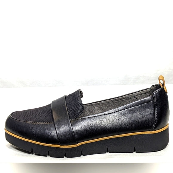NEW Dr. Scholl's Shoes Womens Webster Loafer Black Sz 8