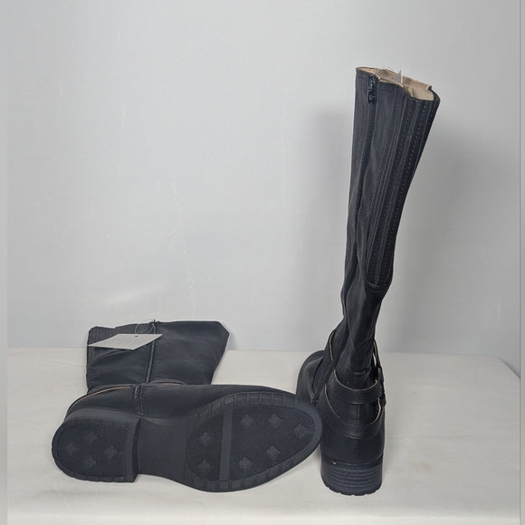 NEW Life Stride Mid Calf Riding boot sz 9.5 wide calf black