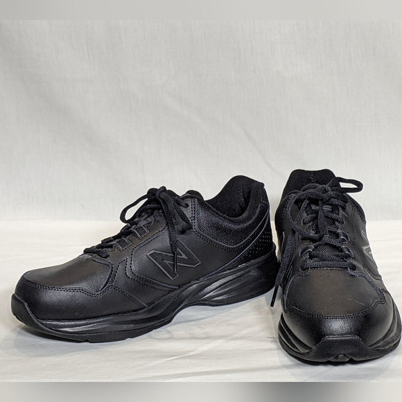 NEW New Balance 411 Leather Walking Comfort Shoe 8.5 4E X-wide black