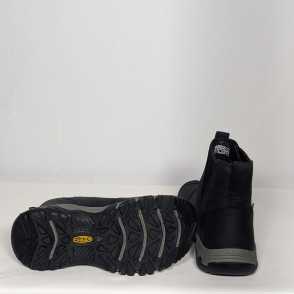 NEW Keen Womens Leather Greta Chelsea Mid Height Waterproof Snow Boot Sz 6 black