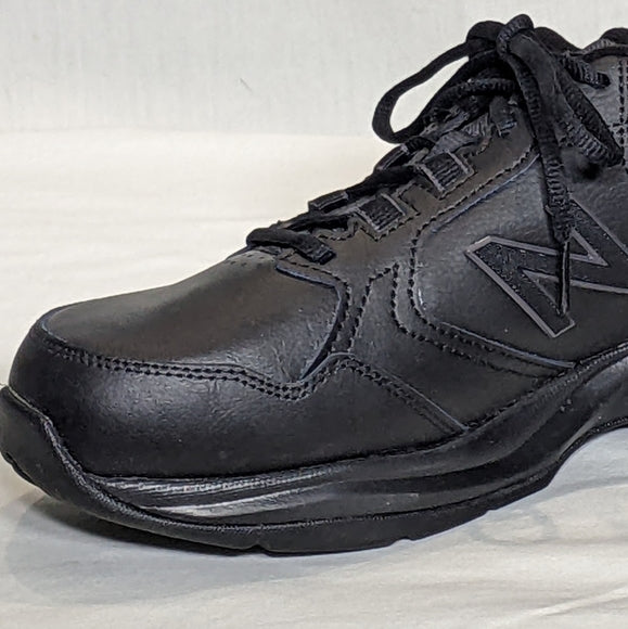 NEW New Balance 411 wide Leather Walking Comfort Shoe 10 black
