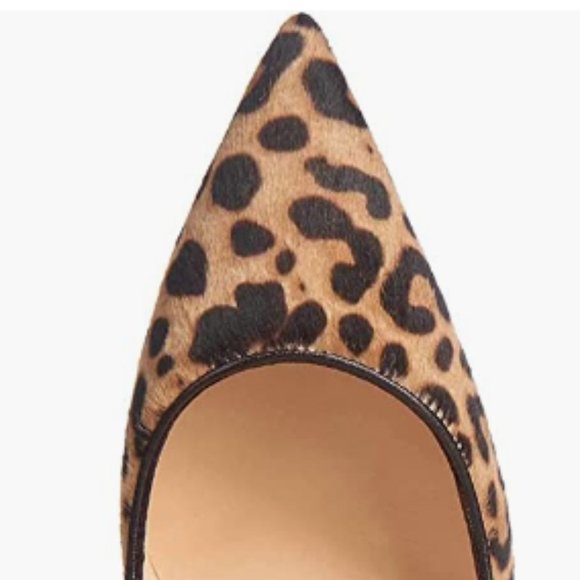 NEW FSJ Women Sexy Leopard Printed Pointy Toe High Heel Stilettos Sz 11
