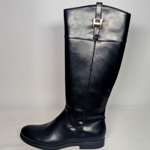 NEW Tommy Hilfiger Womens SHYENNE Equestrian Boot black sz 10