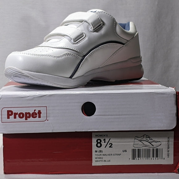 NEW Propet Womens Leather Tour Walker Hook & Loop Sz 8.5
