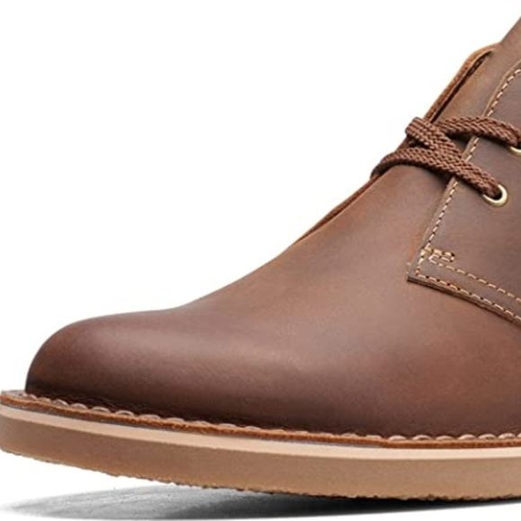 NEW Clarks Chukka Mens Leather Desert Boot Sz 8.5 Tan