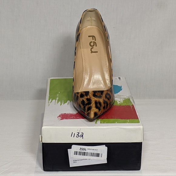 NEW FSJ Women Sexy Leopard Printed Pointy Toe High Heel Stilettos Sz 11