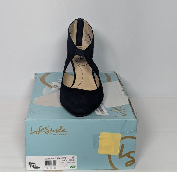 Life Stride Womens Giovanna Pump Sz 11 wide black