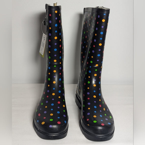 NEW Western Chief Womens Printed Tall Rain Boot Sz 8
