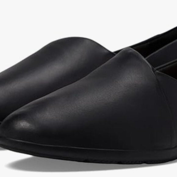 NEW Clarks Womens Jenette Grace Leather Loafer black sz 8 wide